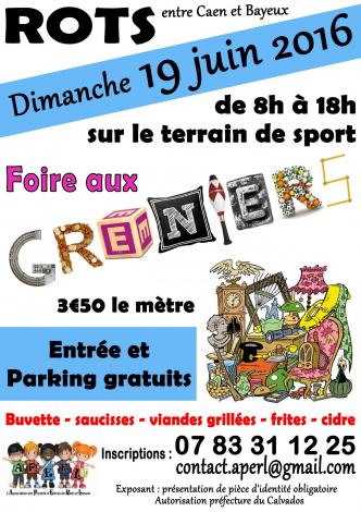 Affiche foire aux greniers